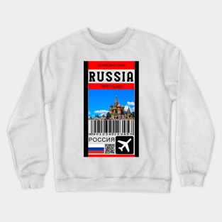 Russia fist class boaring pass Crewneck Sweatshirt